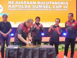 Ketua DPRD Sumsel Hadiri Pembukaan Kejuaraan Bulutangkis Kapolda Sumsel Cup IV 2023