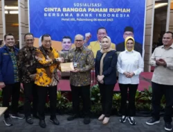 Ketua DPRD Provinsi Sumatera Selatan, Hj. R.A. Anita Noeringhati, SH., MH., Menghadiri Sosialisasi Cinta Bangga Paham Rupiah Bersama Bank Indonesia