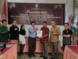 Saat Serahkan Berkas DCS, Pengurus Partai Perindo Optimis Dapat Satu Fraksi