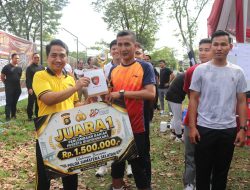 HUT Bhayangkara ke 80, Polda Sumsel Perkuat Soliditas Lewat Lomba Bakiak